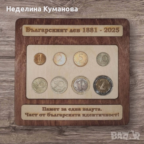 ✨️ Дървено пано за български стотинки. 