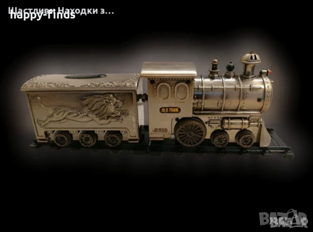 Уникален Vintage JS 1926 Old Train метален парен локомотив и вагон - модел влак, снимка 6 - Колекции - 44390110