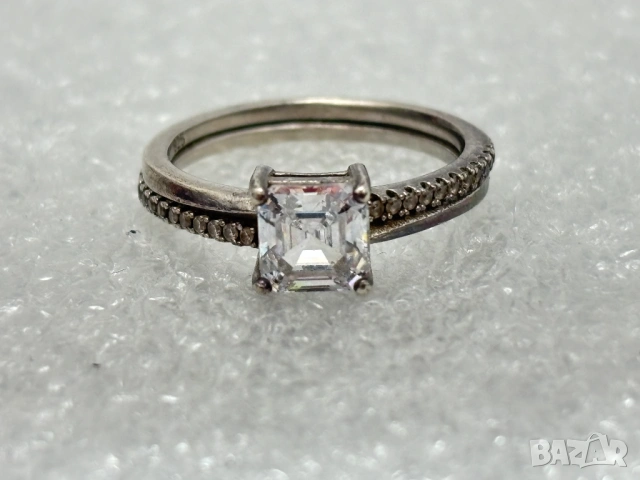 Дамски Сребърен Пръстен (проба 925)- 2,69 грама, снимка 7 - Пръстени - 53511079