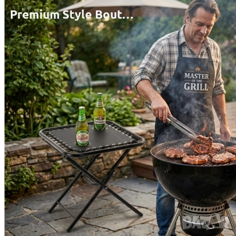 Сгъваема маса - елегантна, функционална и идеална за градина, барбекю или къмпинг, снимка 3 - Други стоки за дома - 53837219