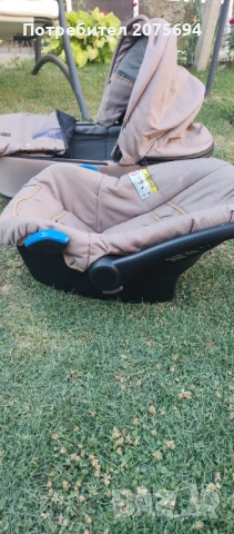 Детска количка Fintera Elegance 3 в 1 и Детска кошара Никол с люлеещ механизъм, снимка 4 - Детски колички - 51075902