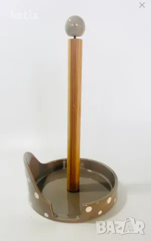 Керамична поставка за кухненска хартия"Polka dot"