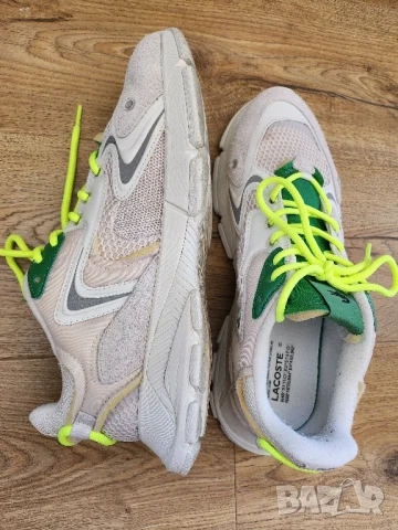Маратонки LACOSTE l003 neo 123 sma off wht/grn, снимка 5 - Маратонки - 50621598