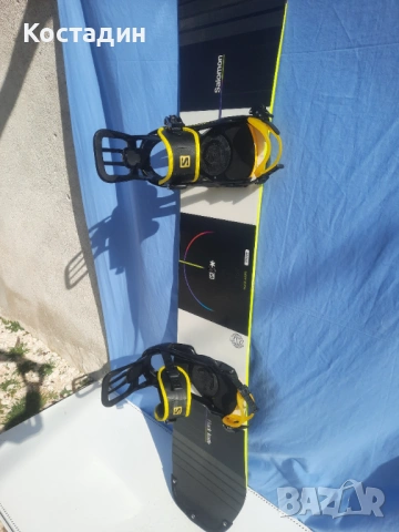 Сноуборд 162см. Salomon Huck Knife RTL  с автомати, снимка 6 - Зимни спортове - 53623713