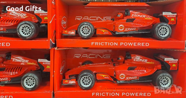Състезателна кола Formula F1 , червена , 1:18 , със звук, снимка 2 - Коли, камиони, мотори, писти - 39142845