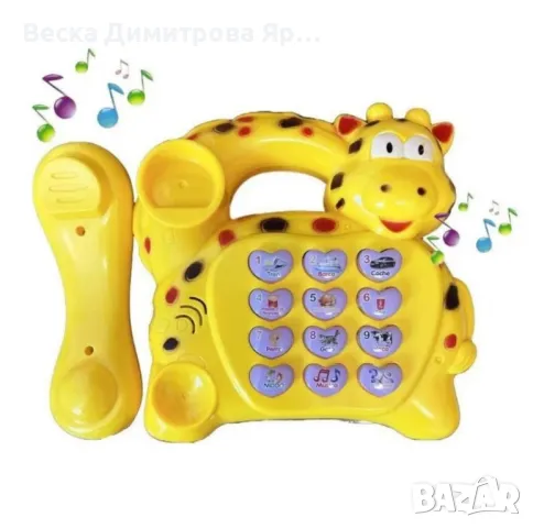 Детска играчка Музикален телефон със звуци и светлини, снимка 2 - Други - 48434407