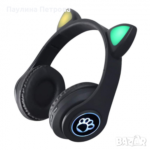 Светещи Bluetooth Слушалки CATS, снимка 7 - Слушалки и портативни колонки - 36363200