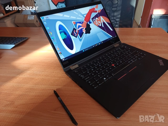 13.3'FHD 4G IPS Touch  Lenovo Yoga Core™i7-8th/16GB DDR4/256GB SSD NVMe, снимка 4 - Лаптопи за работа - 53132236