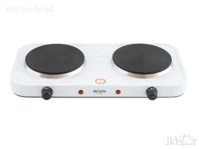 Котлон двоен електрически 2000W бял, снимка 2 - Котлони - 56084907