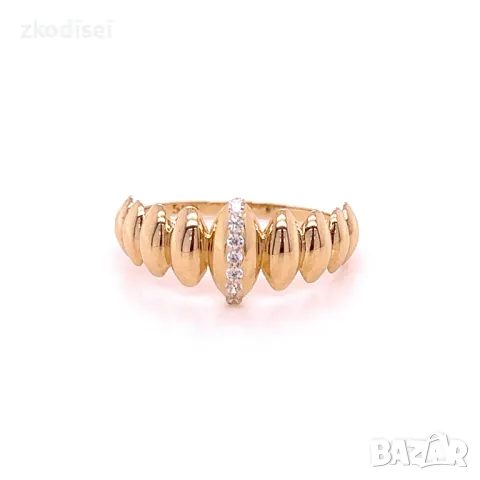 Златен дамски пръстен 1,56гр. 14кр.проба:585 размер:56 модел:28384-1