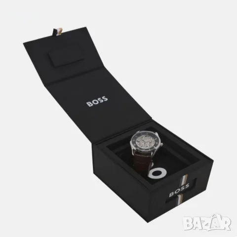 Нов оригинален автоматичен часовник BOSS Principle Skeleton, снимка 4 - Мъжки - 56202278