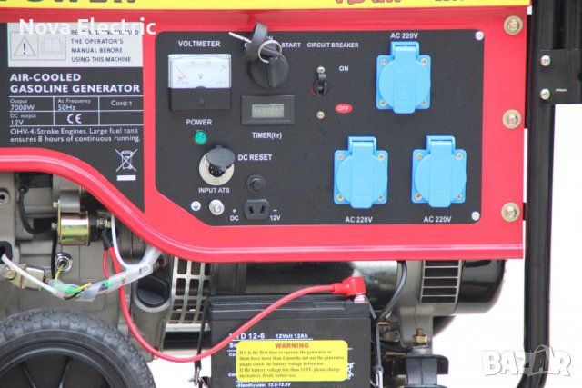 Професионален генератор за ток 7.5 kW модел BS-7500E (дигитален) Nova Electric, снимка 3 - Генератори - 39290773