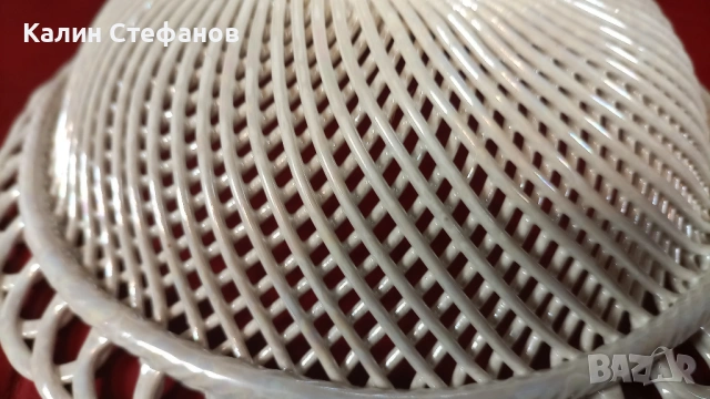 Разкошна руска фруктиера, ръчна изработка, порцелан, снимка 8 - Други - 53698767