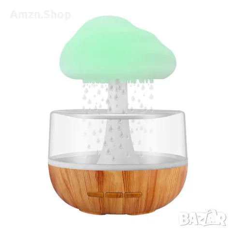 Овлажнител за въздух дъждовен облак ,  релаксиращ звук на дъжд , нощна лампа дифузер етерични масла 
