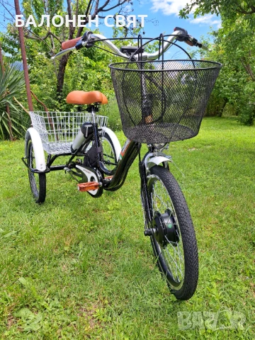 Многофункционален Нов модел e-Trike Hybrid Велосипед с три гуми Електрически Хибрид Триколка, снимка 2 - Велосипеди - 50506973