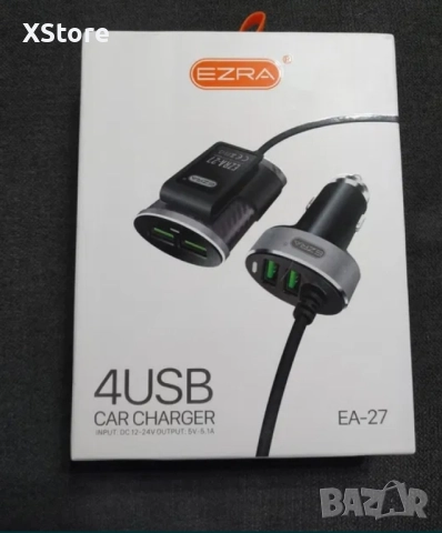 Зарядно устройство за телефон за автомобилна запалка Ezra EA-27, снимка 7 - Аксесоари и консумативи - 52482999