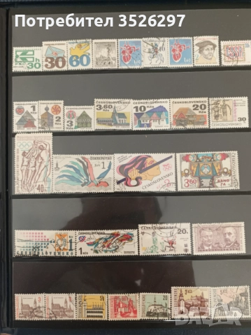 Колекции пощенски марки от бившата Чехословакия и от Дания, снимка 2 - Филателия - 52422043