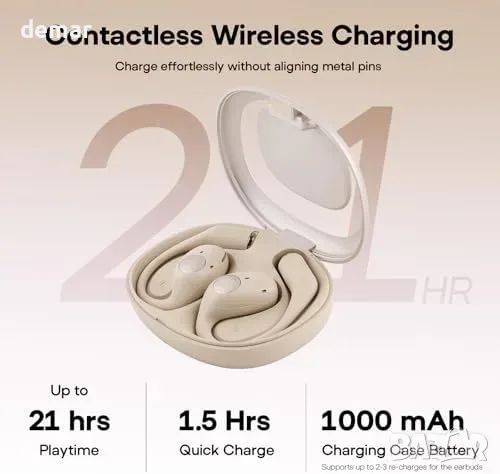 Linsoul Kiwi Ears Spark open-ear Bluetooth 5.2 слушалки, снимка 3 - Bluetooth слушалки - 55933412