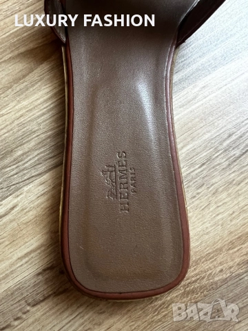 Дамски чехли Hermes, снимка 2 - Чехли - 51556114