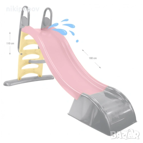 MOCHTOYS Пързалка 180cm розов пастел 12800