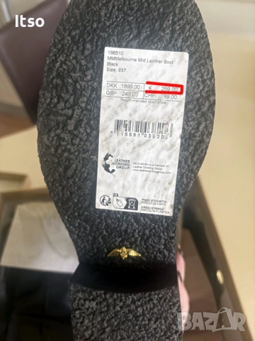 Mos Mosh - чисто нови дамски ботуши, естествена кожа, черни, No 37, снимка 3 - Дамски ботуши - 53142350