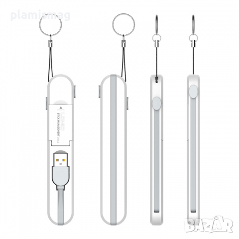 Кабел за данни LDNIO LC130, 3 в 1, Type-C, Micro USB, Lightning, , 0.43m, Бял, снимка 3 - USB кабели - 36287350