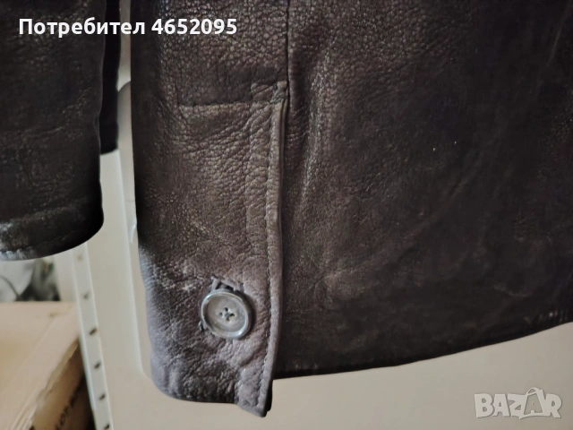 Mъжко кожено яке от естествена кожа Sitelli, снимка 8 - Якета - 53641820