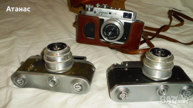 Фотоапарати ЗОРКИЙ 4 с обективи Индустар 50 - 3бр, снимка 7 - Фотоапарати - 40287422