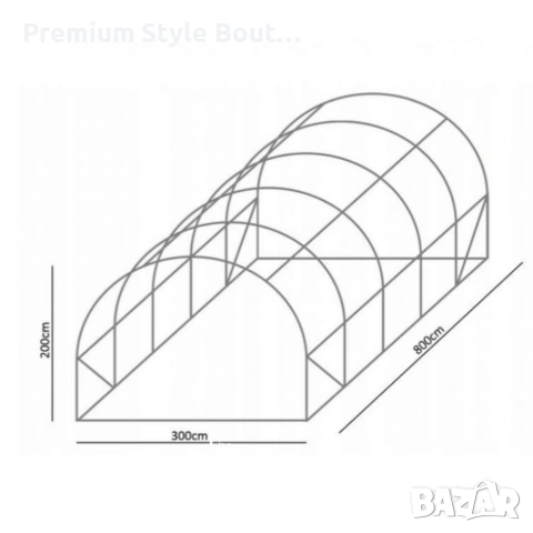 Здрава конструкция за оранжерия - поцинковани тръби и лесен монтаж, снимка 18 - Други стоки за дома - 53620591