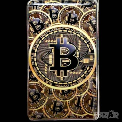 Bitcoin запалка с огледалце на гърба