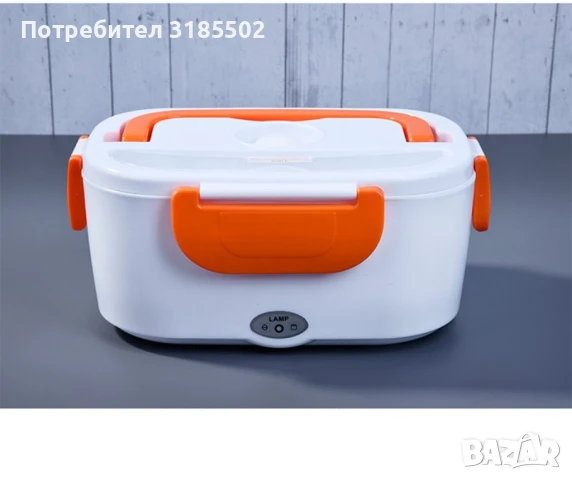 Електрическа кутия за храна с две прегради. Съхранете своя обяд свеж, топъл и вкусен. Лесно почиства, снимка 5 - Кутии за храна - 51277361