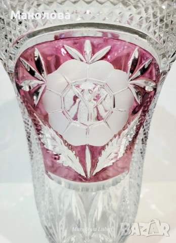 Ваза от оловен кристал "Anna Hütte", снимка 3 - Други ценни предмети - 53449341