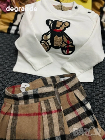 Бебешки комплект Burberry Размер 6-9м, снимка 2 - Комплекти за бебе - 51790733