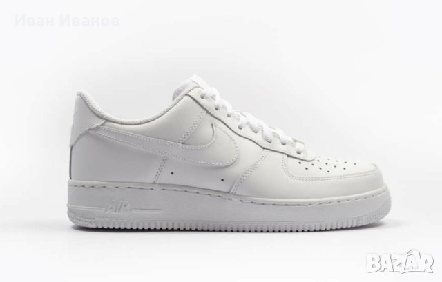 оригинални маратонки  Nike Air Force 1 07 Men's Shoes WhiteWhite номер 45,5-46, снимка 4 - Маратонки - 41047132