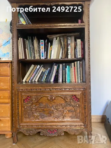 ✅шкаф библиотека стелаж масив дърво