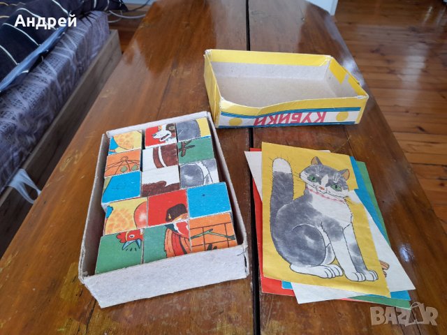 Стара детска игра с кубчета Песенка Друзей, снимка 2 - Други ценни предмети - 41066843