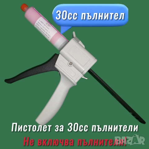30cc, 30мил Пистолет за 30cc пълнители Glue Gun , снимка 5 - Други инструменти - 53785808