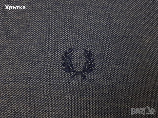 Fred Perry Twin Tipped - Оригинална мъжка тениска с яка размер L, снимка 6 - Тениски - 53771815