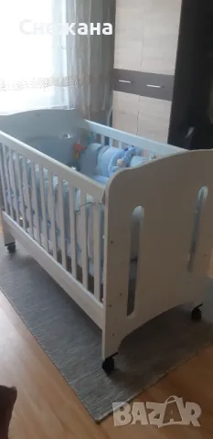 Детска кошара на 3 нива с колелца, снимка 5 - Бебешки легла и матраци - 47690876