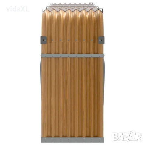 vidaXL Поставка за дърва, дървесен вид, 234x45x100 см, стомана, снимка 5 - Дърва за огрев - 56147374