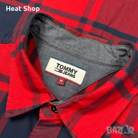 Мъжка Риза Tommy Jeans TMJ Badge Plaid Overshirt, снимка 6 - Ризи - 48760182