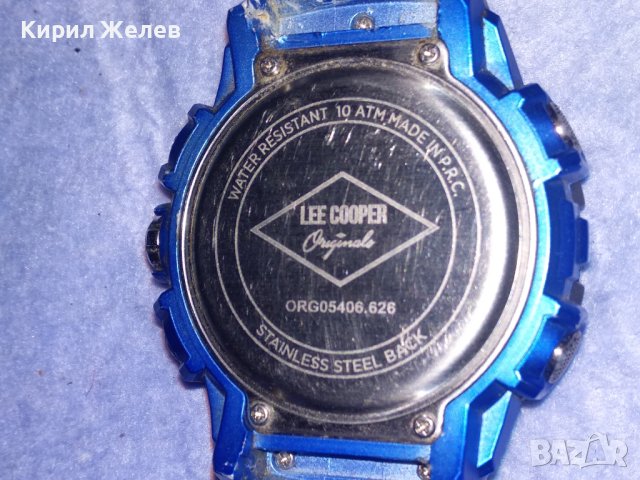 LEE COOPER ORIGINAL HRONO РЯДЪК МОДЕЛ МАРКОВ ЕЛЕКТРОНЕН КВАРЦОВ ЧАСОВНИК РАБОТЕЩ 37116, снимка 2 - Мъжки - 40443771