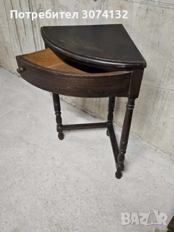 Конзола за ъгъл (материал орех), снимка 2 - Шкафове - 47525705