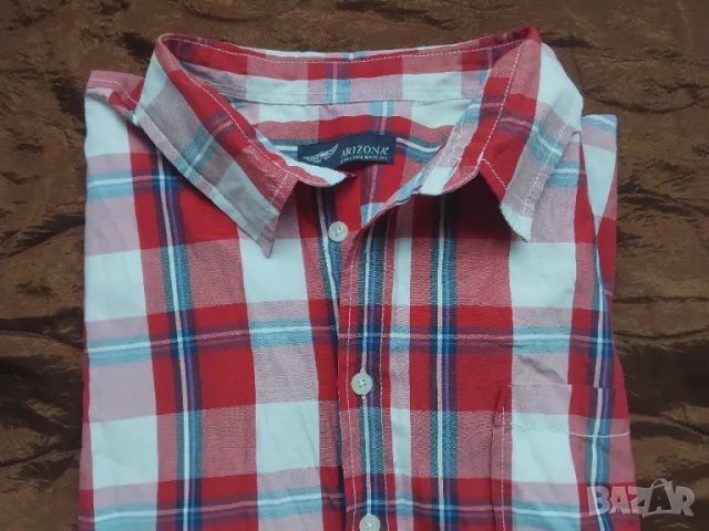 XXL голям размер - Arizona 100% оригинална мъжка риза с къс ръкав , снимка 2 - Ризи - 49790318