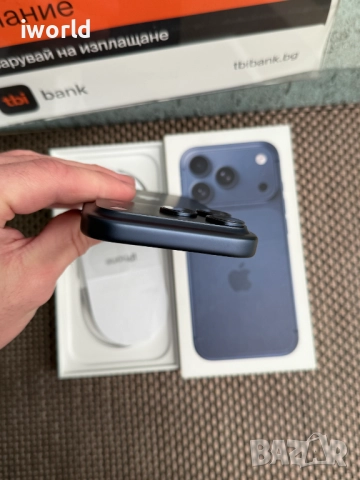 Гаранция! iPhone 17 Pro Deep blue Лизинг от 83лв/м син 10 зареждания, снимка 5 - Apple iPhone - 52547211