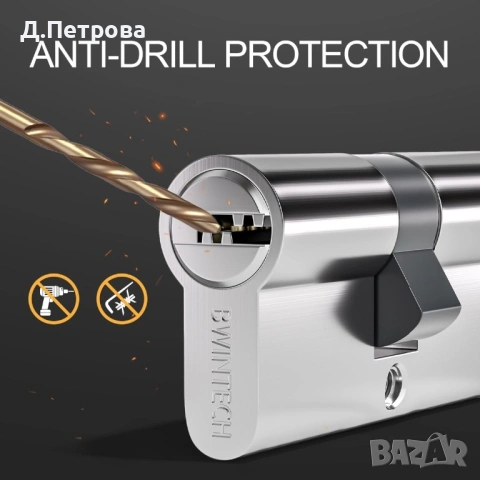 Секретен патрон за врата с 5 ключа, снимка 2 - Други - 53647963