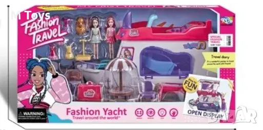 Яхта с аксесоари и кукли , снимка 2 - Кукли - 49536744