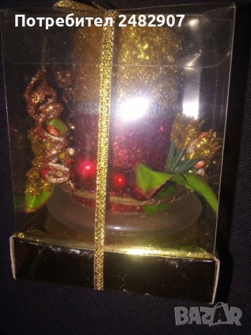 Стара коледна свещ, снимка 2 - Декорация за дома - 39141193