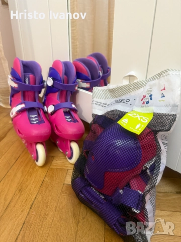 Детски Ролери Play 3 + 3бр. Протектори, Розово/Лилави - 40лв, снимка 8 - Ролери, кънки - 52415907