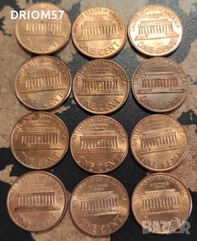 Монети САЩ - 12 бр. [1962-1994], снимка 4 - Нумизматика и бонистика - 51047734